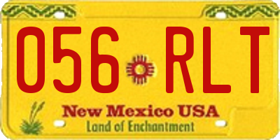 NM license plate 056RLT