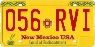 NM license plate 056RVI