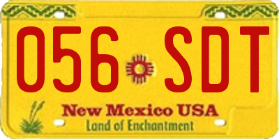 NM license plate 056SDT