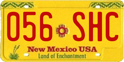 NM license plate 056SHC