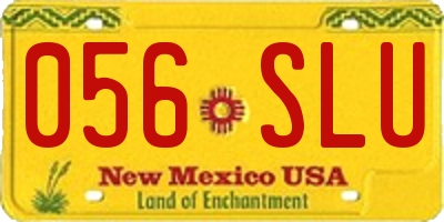 NM license plate 056SLU