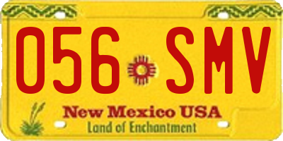 NM license plate 056SMV