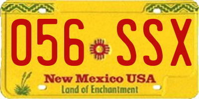 NM license plate 056SSX