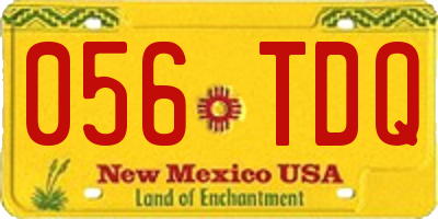 NM license plate 056TDQ