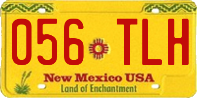 NM license plate 056TLH