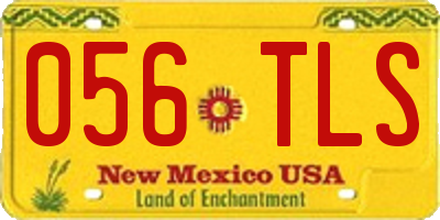 NM license plate 056TLS