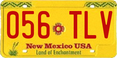NM license plate 056TLV