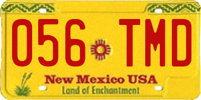 NM license plate 056TMD
