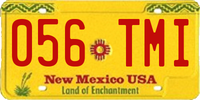 NM license plate 056TMI