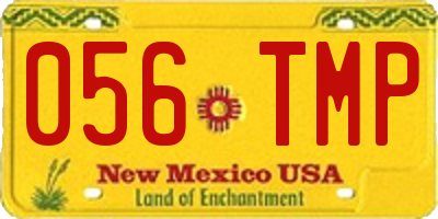 NM license plate 056TMP