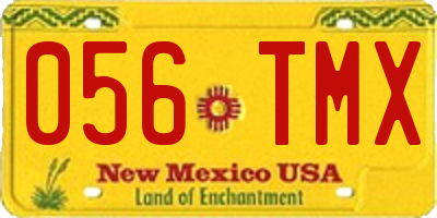 NM license plate 056TMX