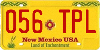 NM license plate 056TPL