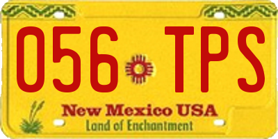 NM license plate 056TPS