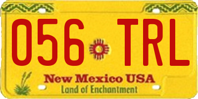 NM license plate 056TRL