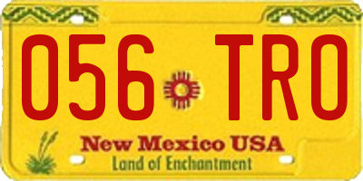NM license plate 056TRO