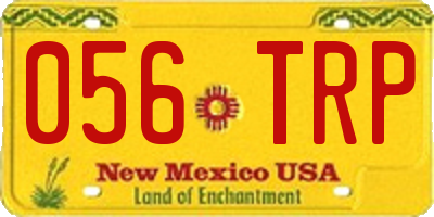NM license plate 056TRP