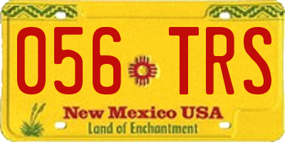 NM license plate 056TRS