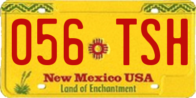 NM license plate 056TSH