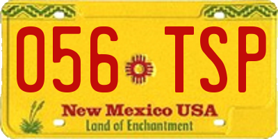 NM license plate 056TSP