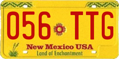 NM license plate 056TTG