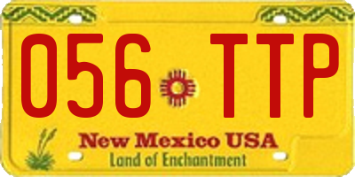 NM license plate 056TTP