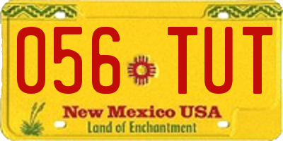 NM license plate 056TUT