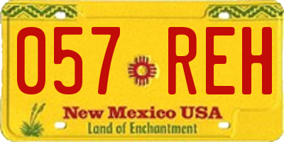 NM license plate 057REH
