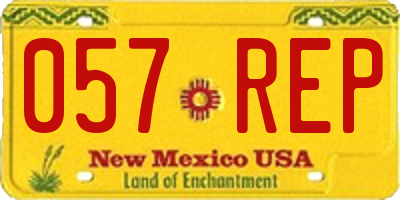 NM license plate 057REP
