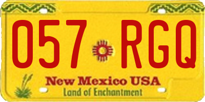 NM license plate 057RGQ