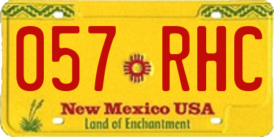 NM license plate 057RHC