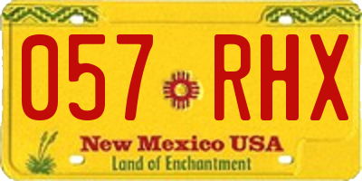 NM license plate 057RHX