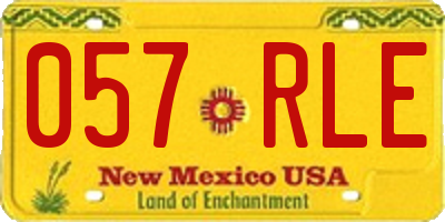 NM license plate 057RLE