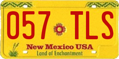 NM license plate 057TLS