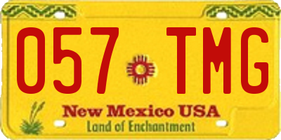 NM license plate 057TMG