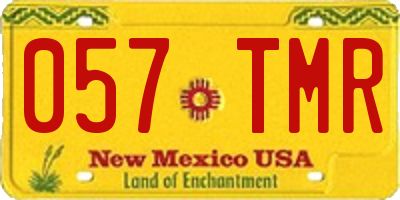 NM license plate 057TMR