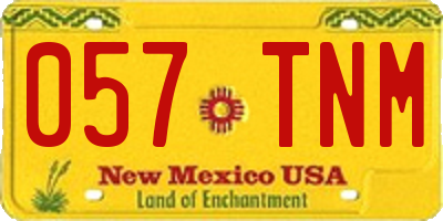 NM license plate 057TNM