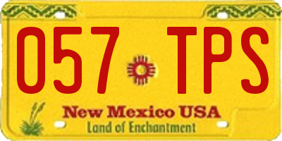 NM license plate 057TPS