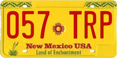 NM license plate 057TRP
