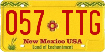 NM license plate 057TTG