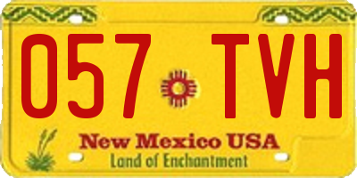 NM license plate 057TVH