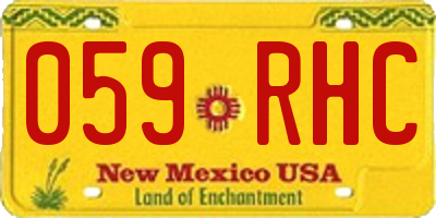 NM license plate 059RHC
