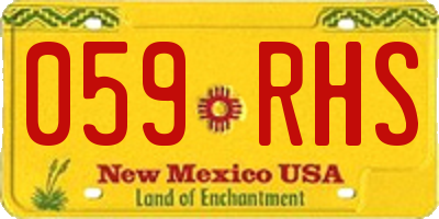 NM license plate 059RHS
