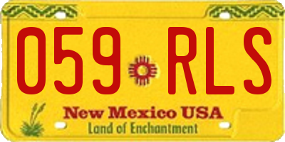 NM license plate 059RLS