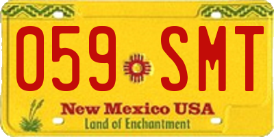 NM license plate 059SMT