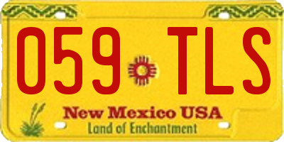 NM license plate 059TLS