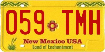 NM license plate 059TMH