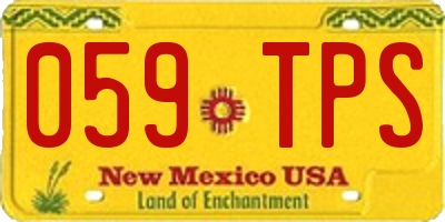 NM license plate 059TPS