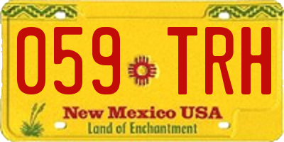 NM license plate 059TRH