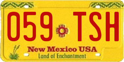 NM license plate 059TSH