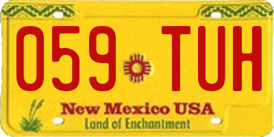 NM license plate 059TUH